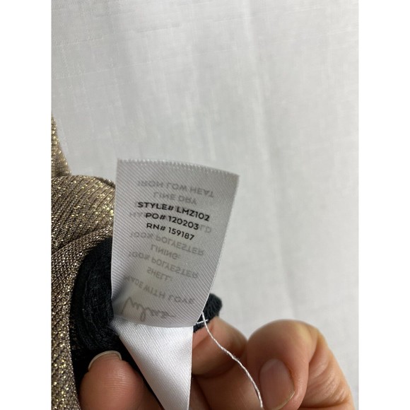 Lulu’s Small Gold Gown Spaghetti Strap Body Con Maxi Dress Side Slit Prom Formal - Picture 8 of 14